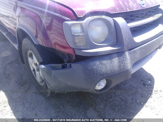 5N1ED28T93C669046 - 2003 NISSAN XTERRA XE/SE RED photo 6