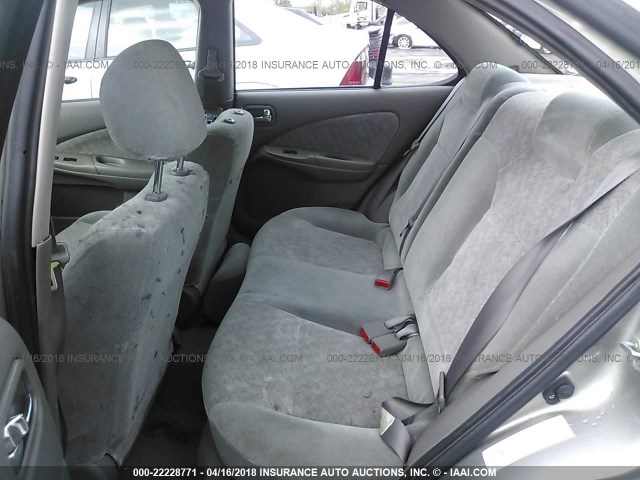 3N1CB51D42L621398 - 2002 NISSAN SENTRA XE/GXE BEIGE photo 8