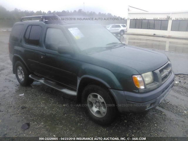 5N1ED28TXYC549800 - 2000 NISSAN XTERRA XE/SE GREEN photo 1