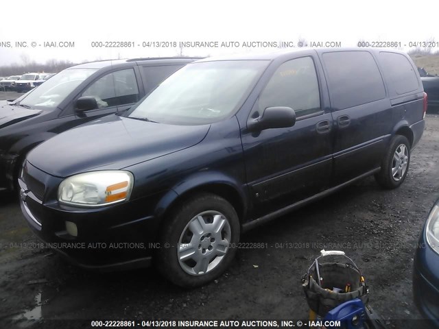1GNDV23L46D155728 - 2006 CHEVROLET UPLANDER LS BLUE photo 2