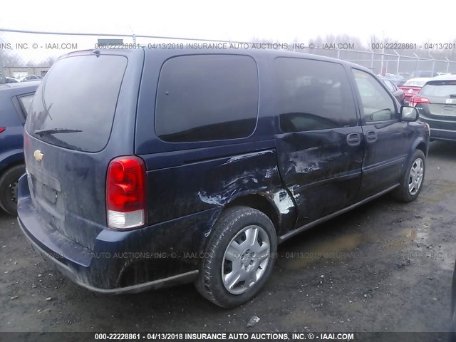 1GNDV23L46D155728 - 2006 CHEVROLET UPLANDER LS BLUE photo 4