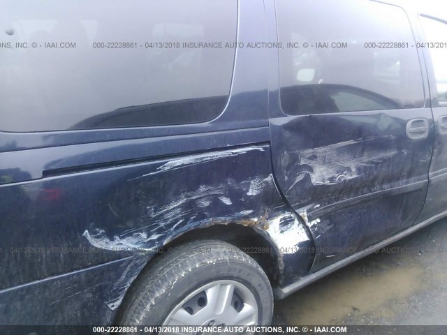 1GNDV23L46D155728 - 2006 CHEVROLET UPLANDER LS BLUE photo 6