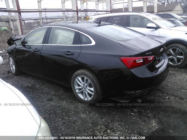 1G1ZE5ST4HF213600 - 2017 CHEVROLET MALIBU LT BLACK photo 3