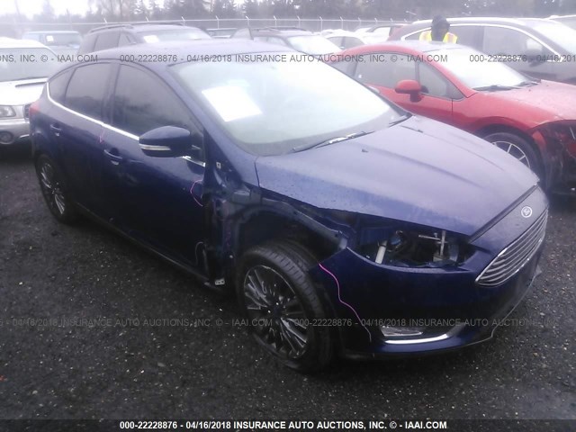 1FADP3N29GL271727 - 2016 FORD FOCUS TITANIUM Dark Blue photo 1