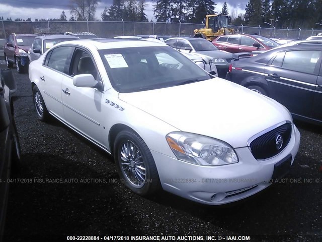 1G4HE57Y17U102080 - 2007 BUICK LUCERNE CXS WHITE photo 1