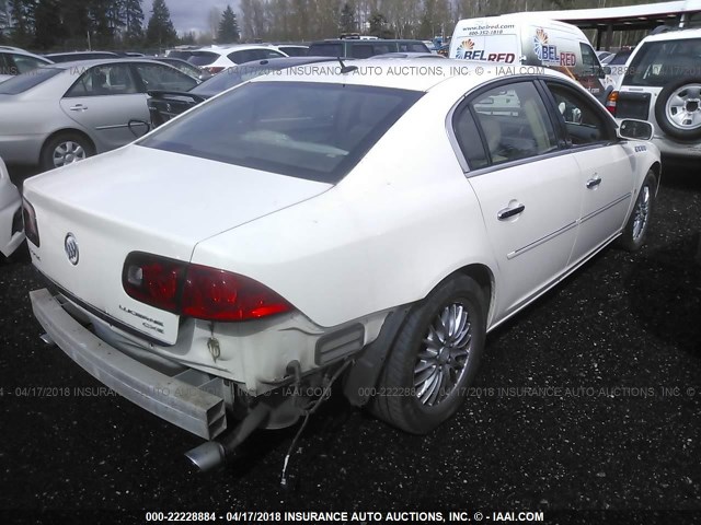 1G4HE57Y17U102080 - 2007 BUICK LUCERNE CXS WHITE photo 4