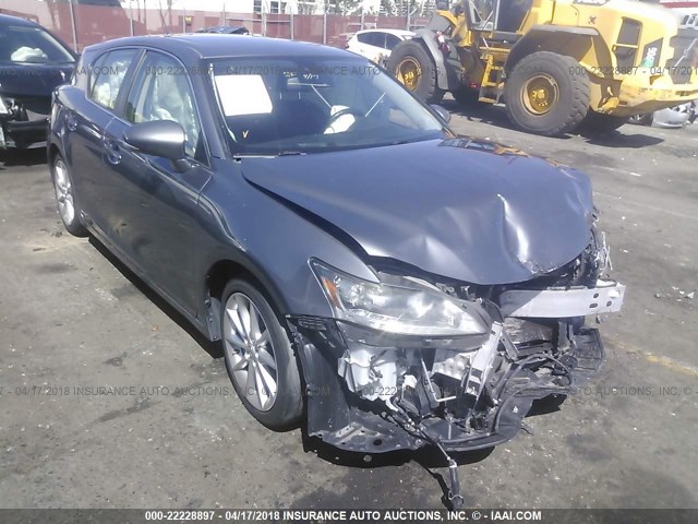 JTHKD5BH3C2048421 - 2012 LEXUS CT 200 GRAY photo 1