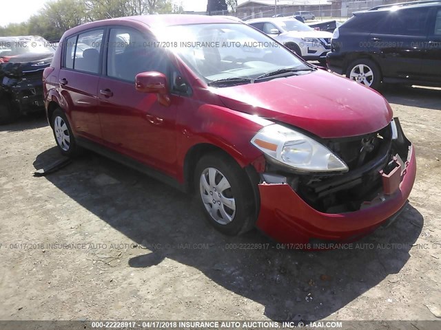 3N1BC13E37L351787 - 2007 NISSAN VERSA S/SL RED photo 1