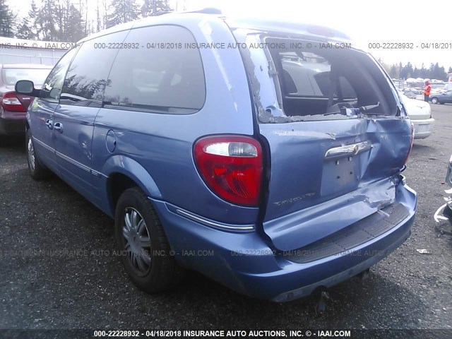 2A4GP64L37R156741 - 2007 CHRYSLER TOWN & COUNTRY LIMITED BLUE photo 3
