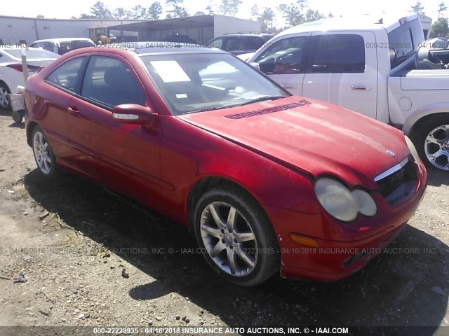 WDBRN64JX3A503966 - 2003 MERCEDES-BENZ C 320 SPORT COUPE RED photo 1