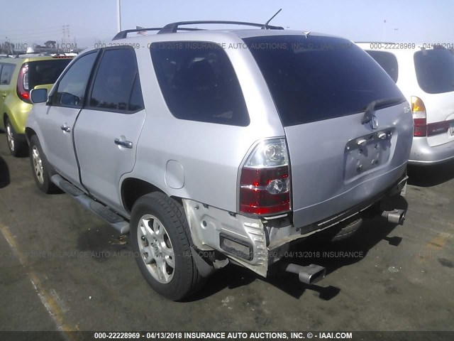 2HNYD18804H518211 - 2004 ACURA MDX TOURING SILVER photo 3