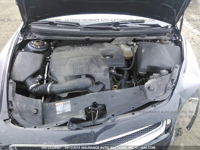 1G1ZC5E0XCF370967 - 2012 CHEVROLET MALIBU 1LT 黑色 照片 10
