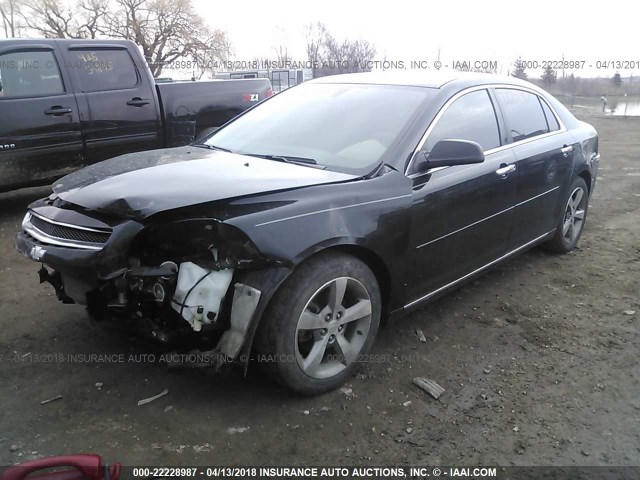 1G1ZC5E0XCF370967 - 2012 CHEVROLET MALIBU 1LT 黑色 照片 2