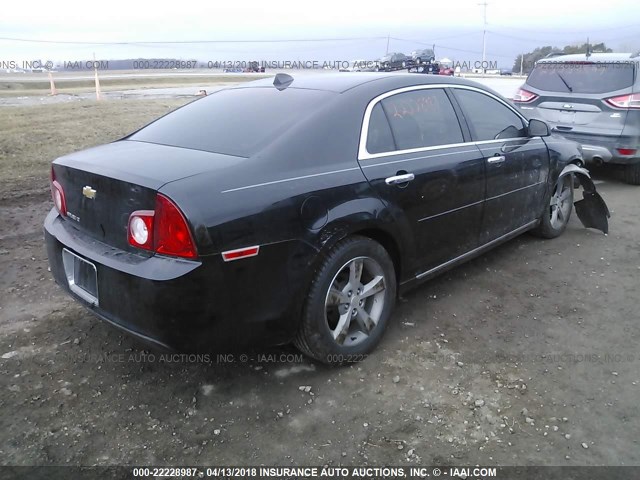 1G1ZC5E0XCF370967 - 2012 CHEVROLET MALIBU 1LT 黑色 照片 4