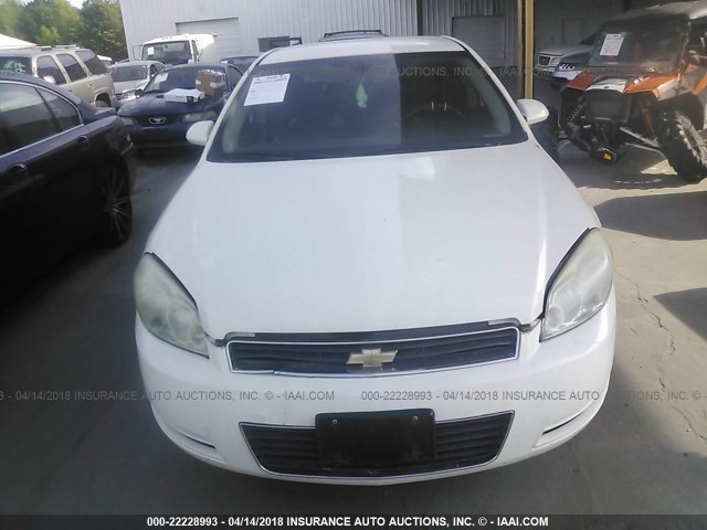 2G1WS55R379202185 - 2007 CHEVROLET IMPALA POLICE WHITE photo 6