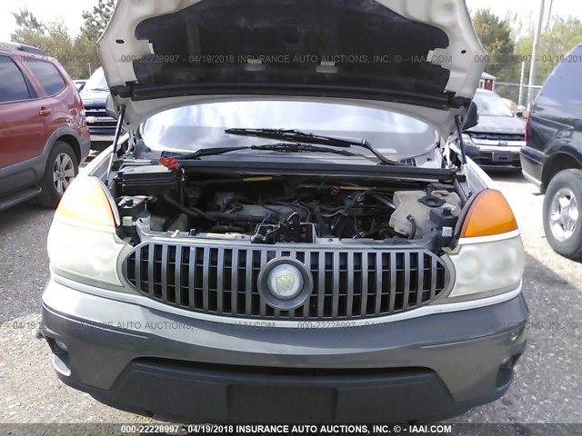 3G5DA03E62S583327 - 2002 BUICK RENDEZVOUS CX WHITE photo 10