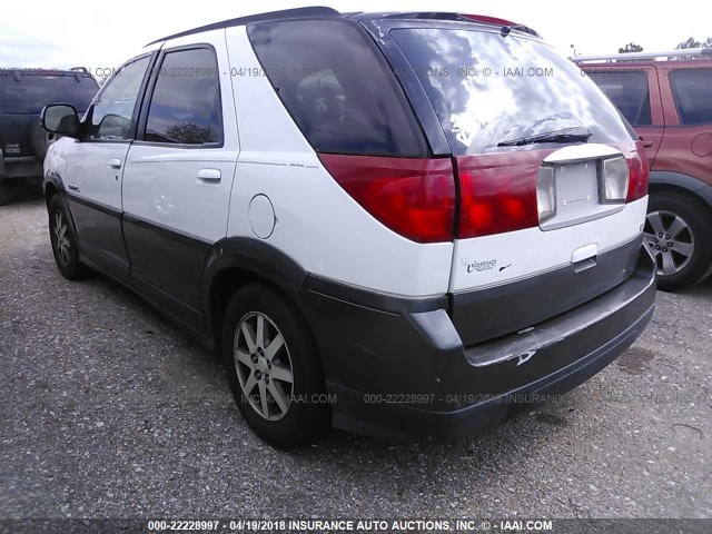 3G5DA03E62S583327 - 2002 BUICK RENDEZVOUS CX WHITE photo 3