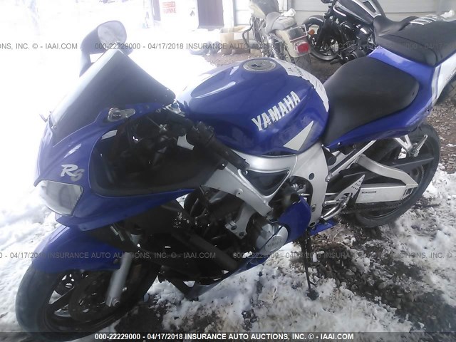 JYARJ04E1YA006739 - 2000 YAMAHA YZFR6 L BLUE photo 2