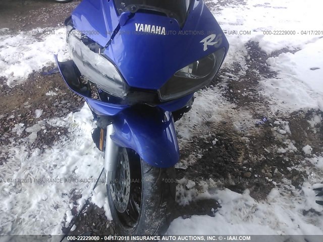 JYARJ04E1YA006739 - 2000 YAMAHA YZFR6 L BLUE photo 5