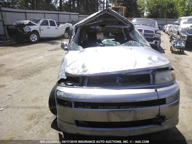 JTLKT324764030345 - 2006 TOYOTA SCION XB SILVER photo 6