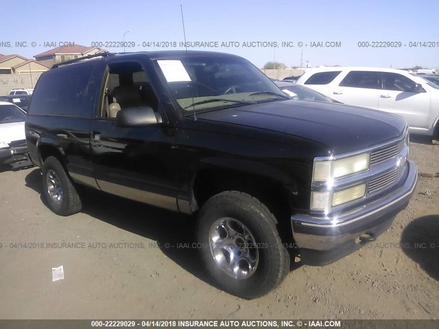 3GNEK18R1XG146252 - 1999 CHEVROLET TAHOE K1500 BLACK photo 1