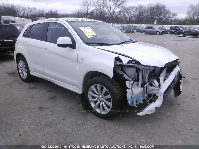 JA4AR4AU1BZ012489 - 2011 MITSUBISHI OUTLANDER SPORT SE WHITE photo 1