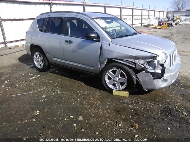 1J8FT47W87D180732 - 2007 JEEP COMPASS SILVER photo 1