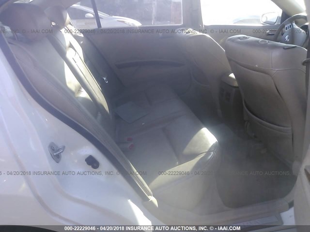 1N4BA41E56C829635 - 2006 NISSAN MAXIMA SE/SL WHITE photo 8