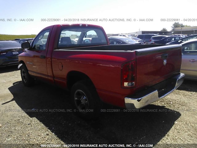 1D7HA16KX6J124722 - 2006 DODGE RAM 1500 ST RED photo 3