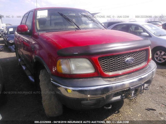 1FTRW08653KA46334 - 2003 FORD F150 SUPERCREW RED photo 1