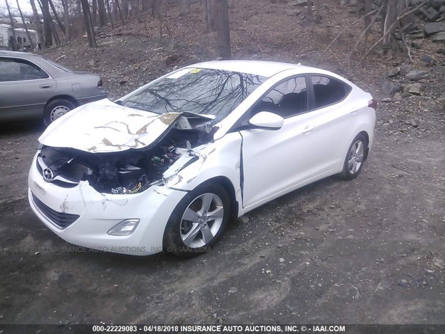 5NPDH4AE7DH405311 - 2013 HYUNDAI ELANTRA GLS/LIMITED WHITE photo 2