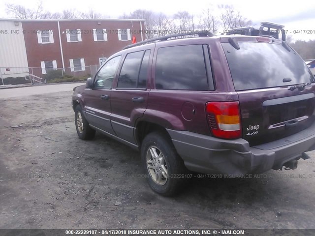 1J4GW48N63C509396 - 2003 JEEP GRAND CHEROKEE LAREDO MAROON photo 6