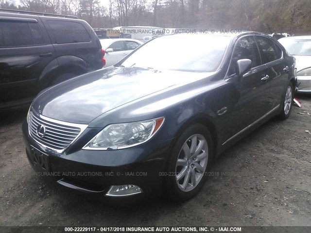 JTHBL46FX85052686 - 2008 LEXUS LS 460 GRAY photo 2