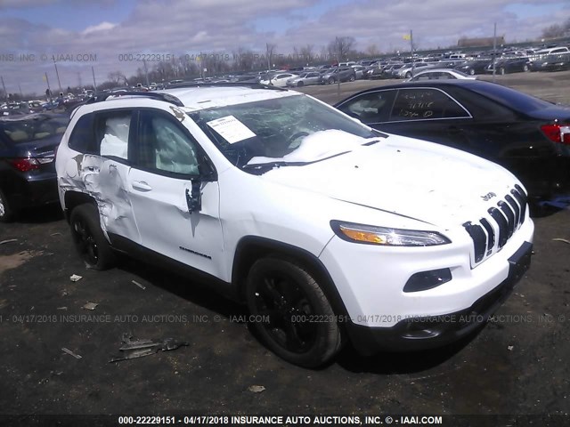 1C4PJLCB2JD552135 - 2018 JEEP CHEROKEE LATITUDE Biały zdjęcie 1