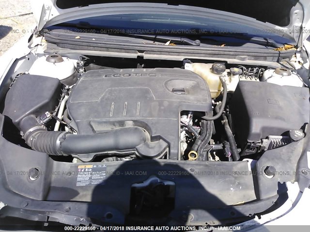 1G1ZC5EU9BF348184 - 2011 CHEVROLET MALIBU 1LT WHITE photo 10