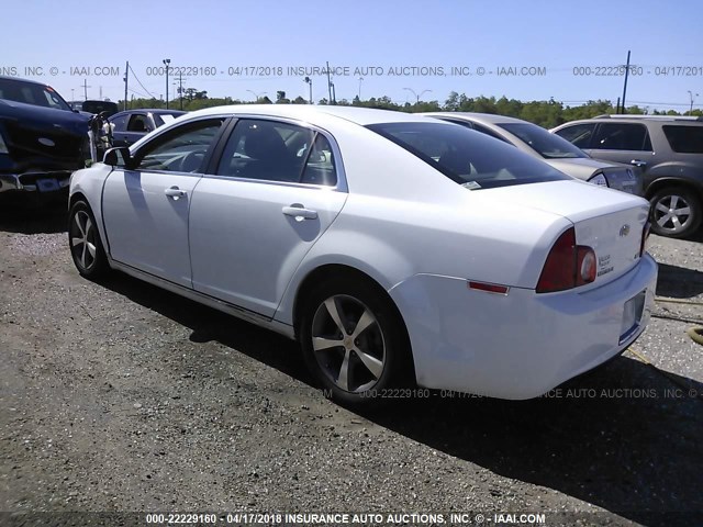 1G1ZC5EU9BF348184 - 2011 CHEVROLET MALIBU 1LT WHITE photo 3