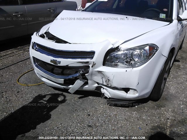 1G1ZC5EU9BF348184 - 2011 CHEVROLET MALIBU 1LT WHITE photo 6