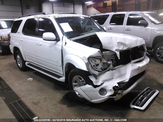 5TDBT48A54S228437 - 2004 TOYOTA SEQUOIA LIMITED WHITE photo 1