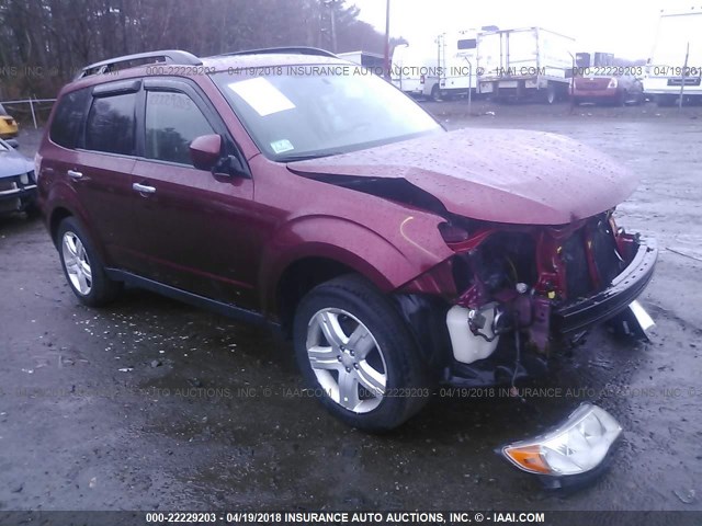 JF2SH64639H782944 - 2009 SUBARU FORESTER 2.5X LIMITED RED photo 1