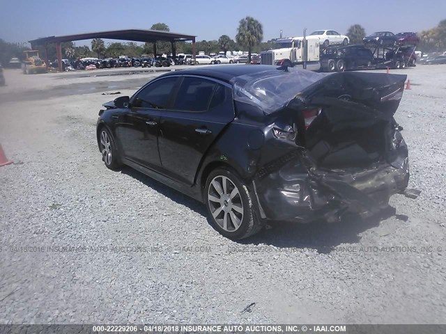 KNAGR4A63B5140481 - 2011 KIA OPTIMA SX BLACK photo 3