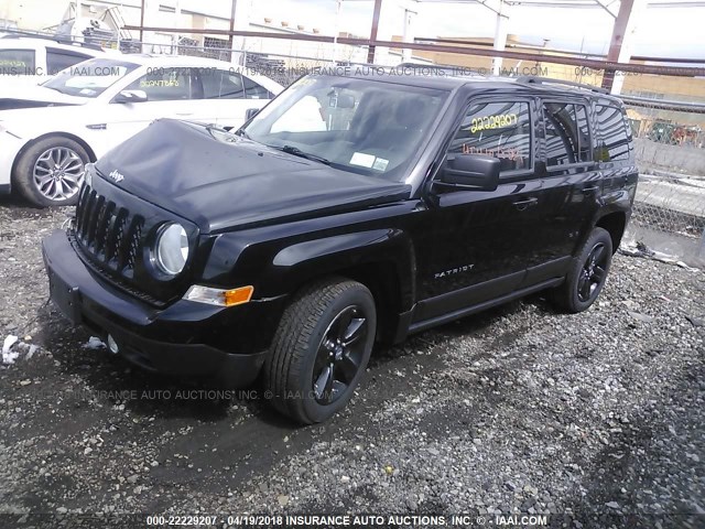 1C4NJRFB3CD630351 - 2012 JEEP PATRIOT LATITUDE BLACK photo 2