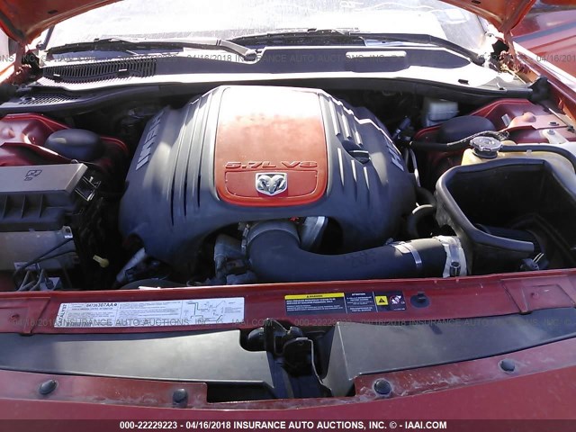 2B3KA53H76H195427 - 2006 DODGE CHARGER R/T ORANGE photo 10