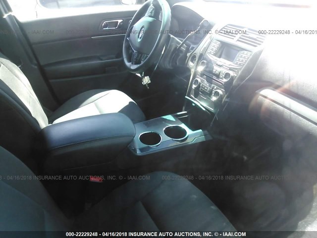 1FM5K8AR6HGA24166 - 2017 FORD EXPLORER POLICE INTERCEPTOR BLACK photo 5