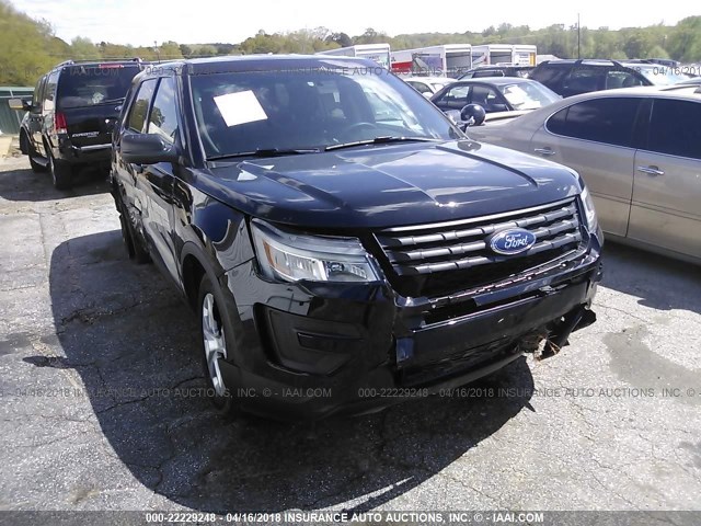 1FM5K8AR6HGA24166 - 2017 FORD EXPLORER POLICE INTERCEPTOR BLACK photo 6