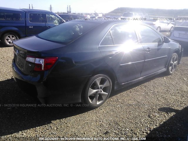 4T1BF1FK0EU773567 - 2014 TOYOTA CAMRY L/SE/LE/XLE 黑色 照片 4