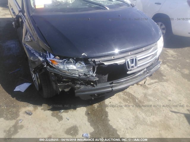 5FNRL5H60DB069606 - 2013 HONDA ODYSSEY EXL შავი ფოტო 6