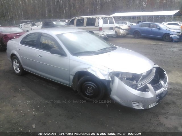 1B3EL46R66N119873 - 2006 DODGE STRATUS SXT SILVER photo 1