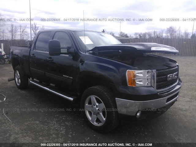 1GT121C89BF148198 - 2011 GMC SIERRA K2500 SLT BLACK photo 1