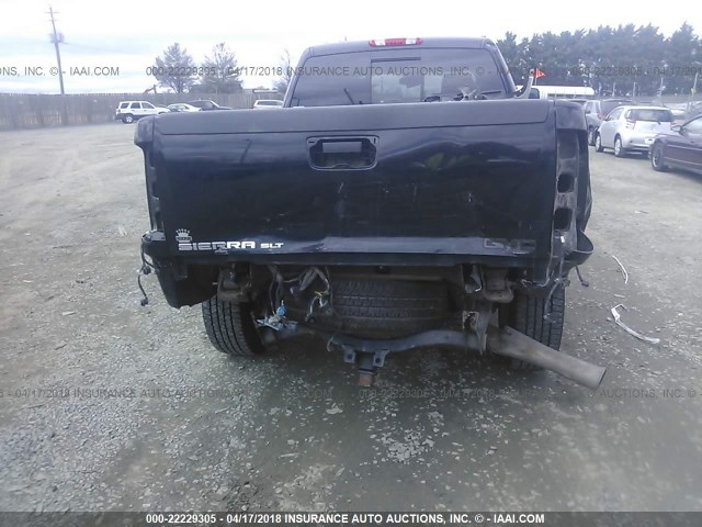 1GT121C89BF148198 - 2011 GMC SIERRA K2500 SLT BLACK photo 6