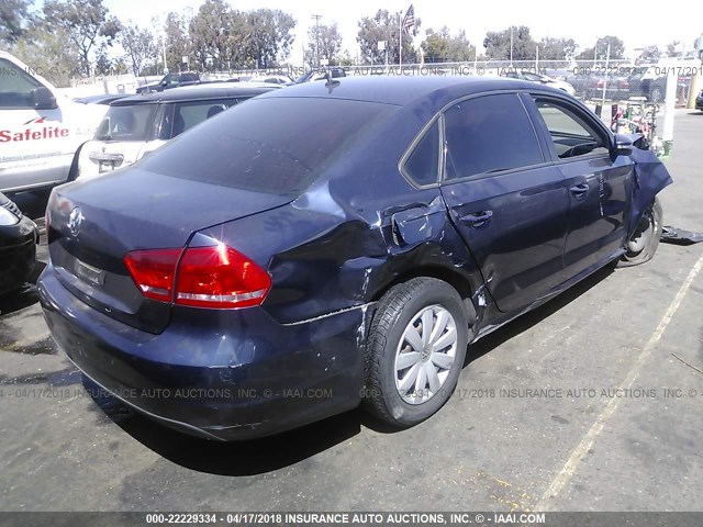 1VWAP7A33CC066897 - 2012 VOLKSWAGEN PASSAT S Dark Blue photo 4